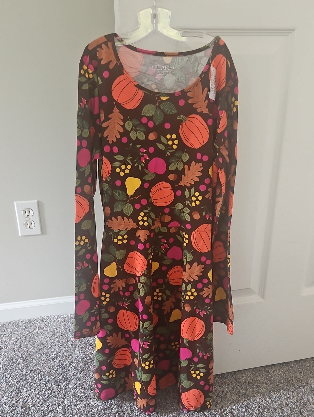 The Children's Place Fall Theme Long Sleeve Dress